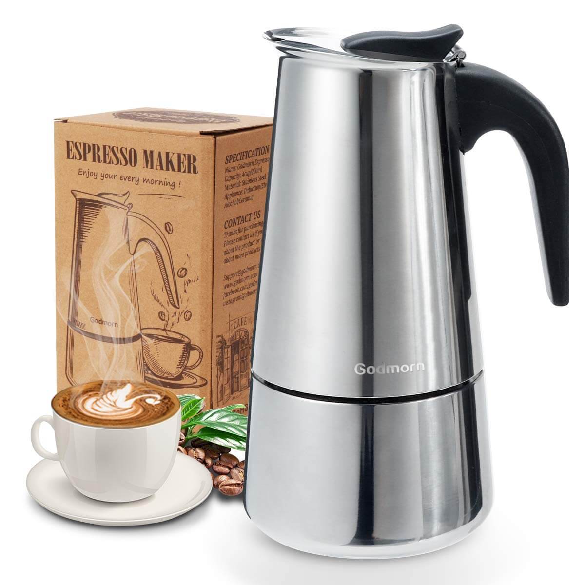 Cafeteras Nespresso Godmorn Cafetera Italiana,Cafetera...
